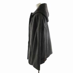 ISABEL MARANT ETOILE コート ジップアップ フード ショート丈 無地  グレー 1 S