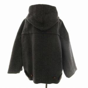 ISABEL MARANT ETOILE コート ジップアップ フード ショート丈 無地  グレー 1 S