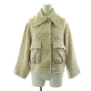 21AW ジャケット ツイード M ベージュ /AN38