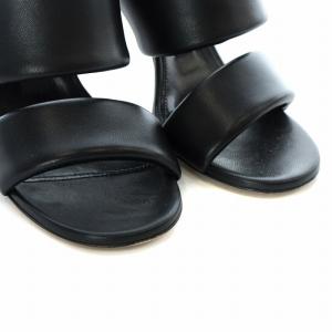 Sergio Rossi A96860MNAN07110 SR Tara ミュール サンダル 砂時計ヒール 36 ブラック