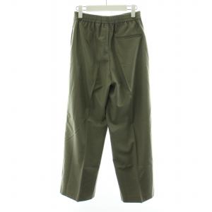 GALERIE VIE 22AW ウールフランネル イージーストレートパンツ 36 S ライトグリーン 23-04-24-04721