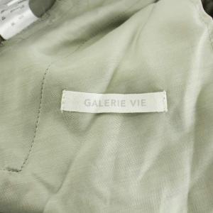 GALERIE VIE 22AW ウールフランネル イージーストレートパンツ 36 S ライトグリーン 23-04-24-04721