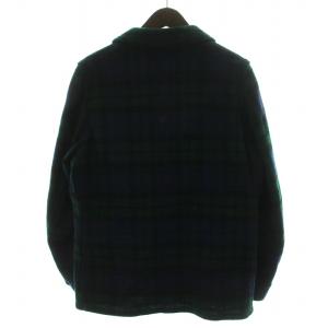 Mountain Research 15AW Phisherman Jacket テーラードジャケット シングル チェック柄 ベスト付き ウール S 緑 グリーン