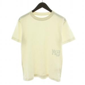 Tシャツ カットソー 半袖 ロゴ コットン XS 白 ホワイト