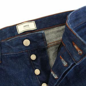AMI Alexandre Mattiussi デニムパンツ ジーンズ ボタンフライ ウール混 W30 M インディゴ