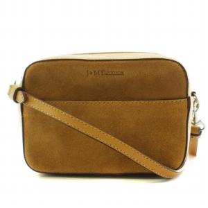 LMPB-OXX-S ショルダーバッグ スエード キャメル
