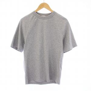 MONCLER グレー ストライプ Tシャツ OFF WHITE MAGLIA T-SHIRT XS グレー（2024/08/19買取