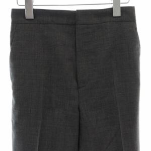 CINOH Deuxieme Classe別注 スリットスラックスパンツ テーパードパンツ センタープレス ウール 34 S グレー 21WPT503