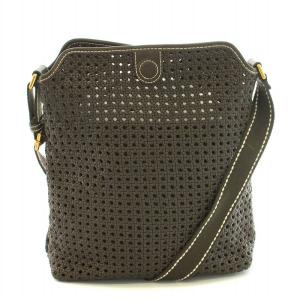 CHARLES & KEITH CHARLES&KEITH チャールズ&キース Cecily セシリー ウーブン ラージ ショルダーバッグ レザー メッシュ 茶 ブラウン CK2-20840470