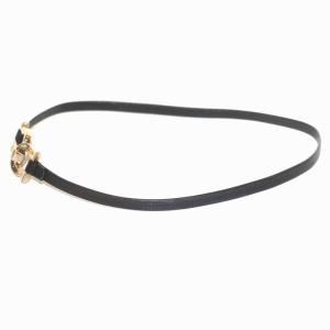 フェラガモ　チョーカーネックレス チョーカー ネックレス ガンチーニ レザー 黒 ブラック（2024/08