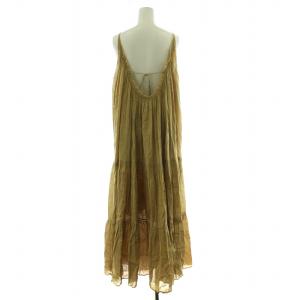 Plage 23SS RAMIE COTTON MAXI キャミソールワンピース キャミワンピ マキシ ロング 38 M ベージュ 23040922801020