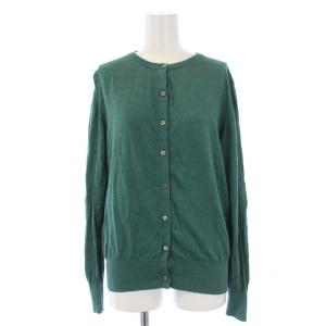 23SS リネンクルーネックカーディガン 長袖 クルーネック F 緑 グリーン 23080900110010