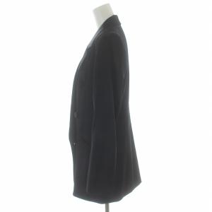 Diagram GRACE CONTINENTAL サテンロングテーラードジャケット 総裏地 シングル 3B センターベント 36 S 黒 ブラック