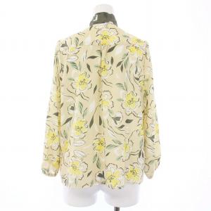 GRACE CONTINENTAL 21SS フラワープリントプリーツスカート ブラウス セットアップ 上下 36 S ベージュ