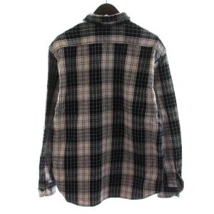 桃太郎ジーンズ MOMOTARO JEANS ネルシャツ 長袖 チェック柄 コットン XL ピンク 紺 ネイビー