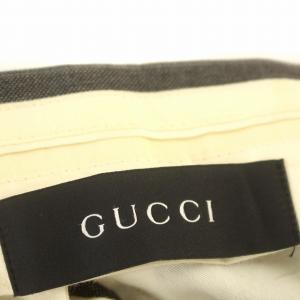 GUCCI パンツ ウール スラックス 42 M グレー