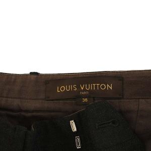 LOUIS VUITTON LV金具 サイドシンチ パンツ 36 グレー