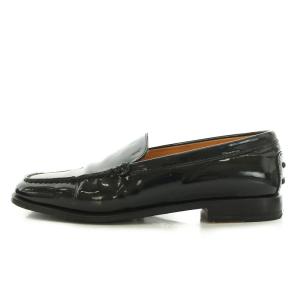 TOD'S ローファー モカシン エナメル 35.5 22.5cm 黒 ブラック
