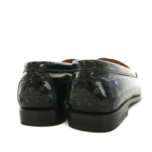 TOD'S ローファー モカシン エナメル 35.5 22.5cm 黒 ブラック