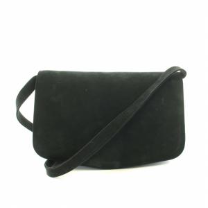ショルダーバッグ スエード 黒 ブラック
