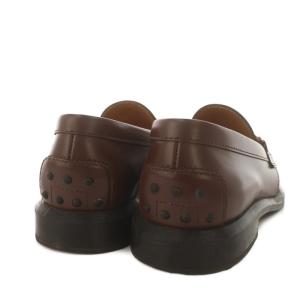 TOD'S 23SS ダブルT チェーン キルティタン ローファー 36 ブラウン