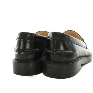TOD'S KATE LEATHER LOAFERS SHOES ローファー モカシン 36 ブラック