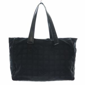 CHANEL 11番台 2007年製 ニュートラベルラインMM トートバッグ ミニボストン ココマーク ロゴ ナイロン 黒 ブラック A15991