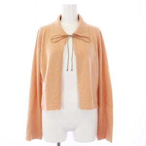 CHANEL 99A ニットカーディガン カシミヤ100％ 38 サーモンピンク P13833V00628