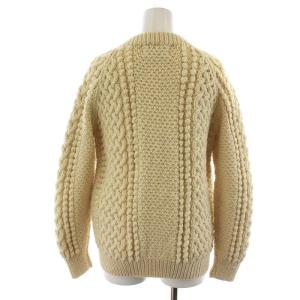 INVERALLAN カーディガン ニット 厚手 ウール アイボリー