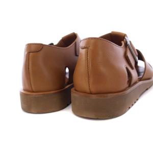 Paraboot PACIFIC グルカサンダル フラット レザー 40 ブラウン