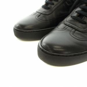 HERMES クイック Quick スニーカー シューズ レザー レースアップ 40 ブラック