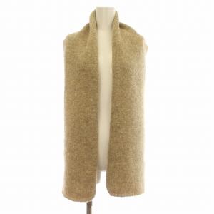 YAECA 3G WOOL KNIT MUFFLER ニット マフラー ウール リネン混 ベージュ