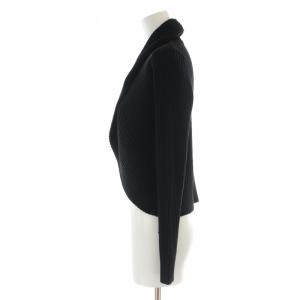 SYBILLA ニットカーディガン ショート ボレロ ショールカラー ウール 長袖 M 黒 ブラック