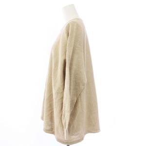 Pal'las Palace ニット セーター 長袖 クルーネック コットン 0 ベージュ