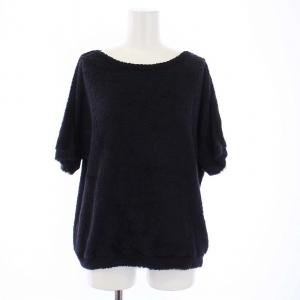 MADISONBLUE 22SS パイル地 セットアップ 上下 カットソー 半袖 ショートパンツ 01 S 紺 ネイビー MB221-7008