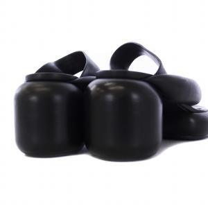 JIL SANDER ブロックヒール トングサンダル 35 ブラック