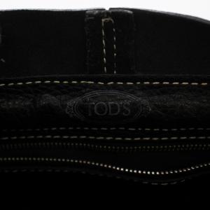 TOD'S ニューD ハンドバッグ レザー 黒 ブラック