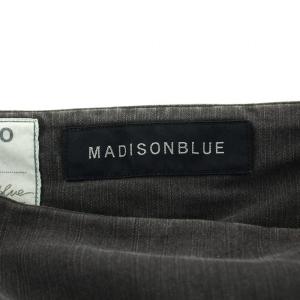 MADISONBLUE BACK SATIN MAXI FLARE SKIRT フレアスカート ロング丈 コットン XS チャコールグレー