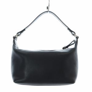 COACH leatherware ハンドバッグ ワンショルダー ミニ ポーチ ロゴ型押し レザー 黒 ブラック