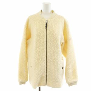 ボアジャケット ジップアップ ウール M アイボリー /AN18