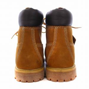 Timberland ショートブーツ レースアップ スエード 7W 24cm 茶 ブラウン 10360 9240