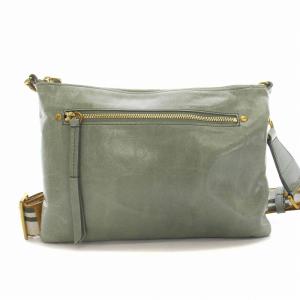 ISABEL MARANT ショルダーバッグ ポシェット クラッシュ加工 ミントグリーン 薄緑