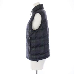 THE NORTH FACE Novelty Aconcagua Vest ダウンベスト ジャケット ジップアップ チェック柄 ナイロン S カーキ 紺
