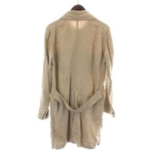 ATTACHMENT リネンギャバワークコート ステンカラー スプリング シングル ミドル 麻 1 S ベージュ AC51-208