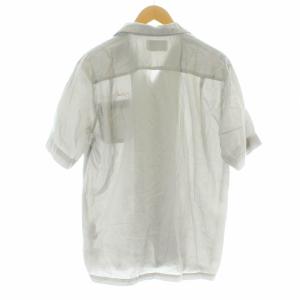 WACKO MARIA GUILTY PARTIES Mafia shirts マフィアシャツ オープンカラー 半袖 ロゴ プリント S グレー