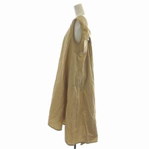 mizuiro ind mizuiroind ワンピース ロング ミモレ フレア ノースリーブ べージュ /NW28