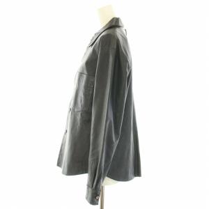 Pal'las Palace ラムレザージャケット シャツジャケット アウター 3 L 黒 ブラック