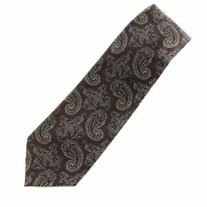 COMME des GARCONS HOMME ネクタイ レギュラータイ ペイズリー柄 ヴィンテージ 絹 シルク 茶 ブラウン 白 ホワイト