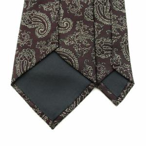 COMME des GARCONS HOMME ネクタイ レギュラータイ ペイズリー柄 ヴィンテージ 絹 シルク 茶 ブラウン 白 ホワイト