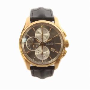 Hamilton ジャズマスター 腕時計 自動巻き アナログ クロノグラフ デイト カレンダー ゴールド ブラック